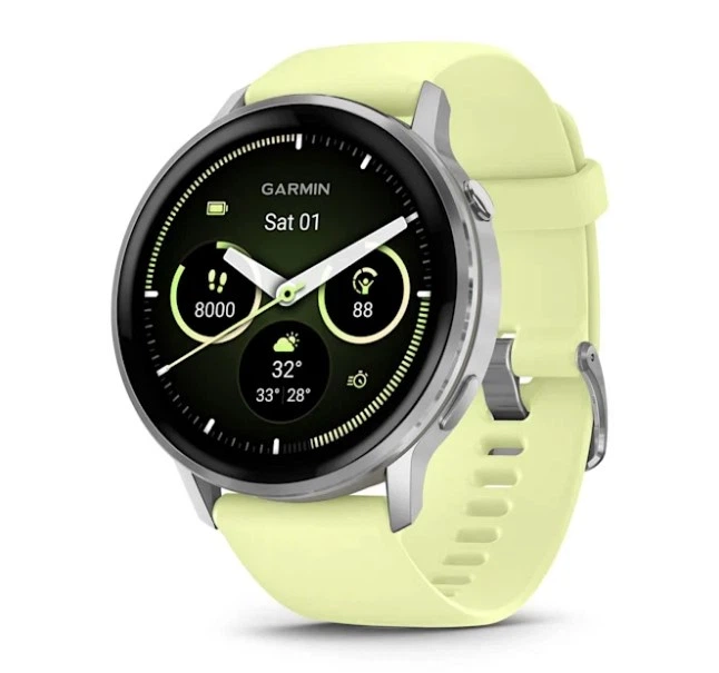 Смарт-годинник GARMIN Venu 4 45 mm Silver with Citron Silicone Band (010-03014-02) - Фото 1 Смарт-годинник GARMIN Venu 4 45 mm Silver with Citron Silicone Band (010-03014-02) - изображение 1