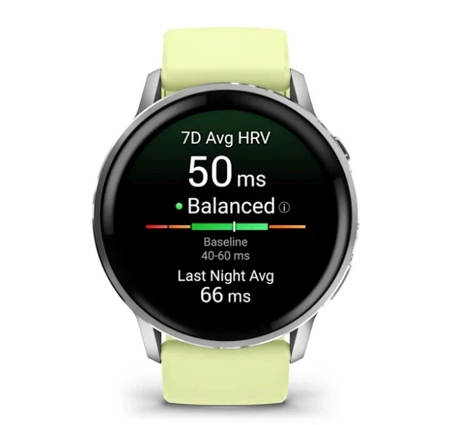 Смарт-годинник GARMIN Venu 4 45 mm Silver with Citron Silicone Band (010-03014-02) - Фото 3 Смарт-годинник GARMIN Venu 4 45 mm Silver with Citron Silicone Band (010-03014-02) - изображение 3