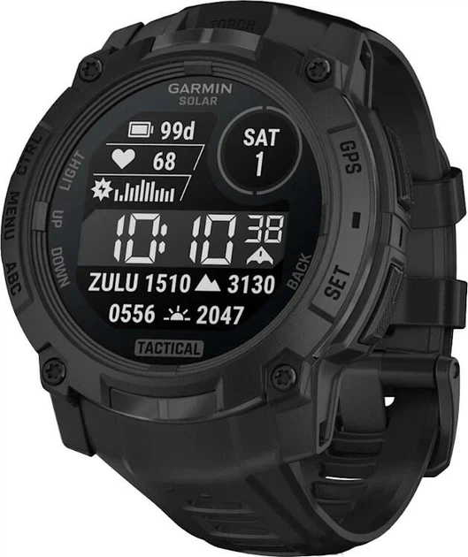 Смарт-годинник Garmin Instinct 3 50mm Solar Tactical Edition Black with Black Band (010-02935-50/90) - Фото 1 Смарт-годинник Garmin Instinct 3 50mm Solar Tactical Edition Black with Black Band (010-02935-50/90) - изображение 1