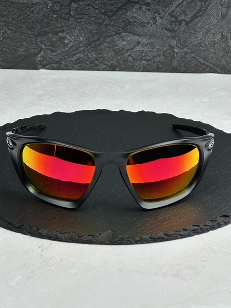 Солнцезащитные очки Oakley Lateralis OO9431 черные матовые с линзой Prizm Ruby, поляризованные, спортивные, мужские, - Фото 2 Солнцезащитные очки Oakley Lateralis OO9431 черные матовые с линзой Prizm Ruby, поляризованные, спортивные, мужские, - изображение 2