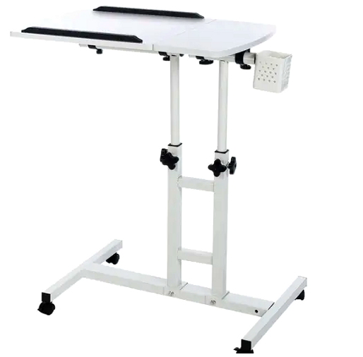 Столик для ноутбука з двома стільницями поворотність 360 градусів для дому білий Mozos МС0666 - Фото 1 Столик для ноутбука з двома стільницями поворотність 360 градусів для дому білий Mozos МС0666 - зображення 1