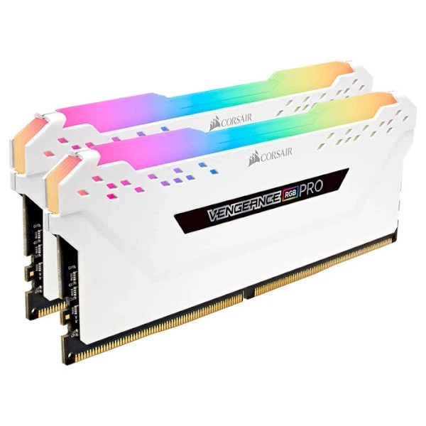 Оперативна пам'ять DDR4 16 Gb (3200 MHz) (Kit 8 Gb x 2) Corsair Vengeance RGB Pro White (CMW16GX4M2C3200C16W) - зображення 3