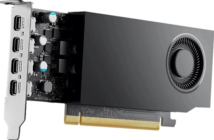 Відеокарта PNY PCI-Ex NVIDIA Quadro RTX A1000 8GB GDDR6 (128bit) (1462/12000) (4 x miniDisplayPort) (VCNRTXA1000-SB) - зображення 3