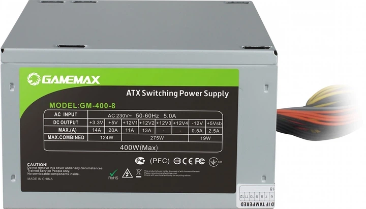 Блок живлення GameMax GM-400-8CM 400W - зображення 3