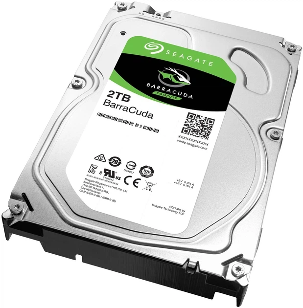 Жорсткий диск Seagate BarraCuda HDD 2TB 7200rpm 256MB ST2000DM008 3.5 SATA III - Фото 2 Жорсткий диск Seagate BarraCuda HDD 2TB 7200rpm 256MB ST2000DM008 3.5 SATA III - изображение 2