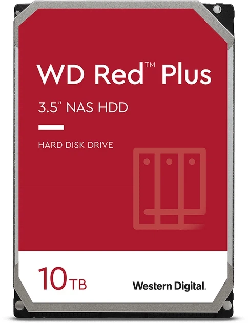 Жорсткий диск Western Digital Red Plus 10 TB 7200 rpm 256 MB WD101EFBX 3.5 SATA III - Фото 1 Жорсткий диск Western Digital Red Plus 10 TB 7200 rpm 256 MB WD101EFBX 3.5 SATA III - изображение 1