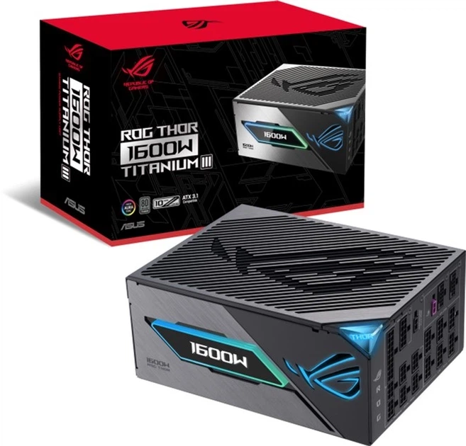 Блок живлення Asus ROG THOR 1600W Titanium III (90YE00V1-B0NA00) - зображення 12