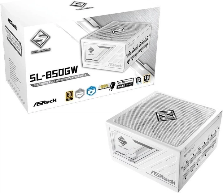 Блок живлення ASRock SteelLegend 850W White (SL-850GW) - зображення 8
