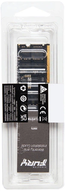 Оперативна пам'ять Kingston Fury SODIMM DDR5-4800 16384MB PC5-38400 Impact 1Rx8 Black (KF548S38IB-16) - изображение 5