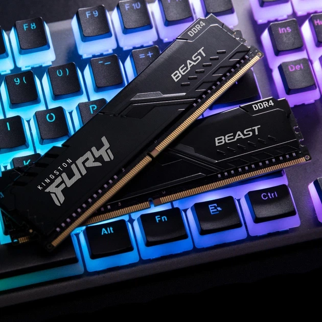 Оперативна пам'ять Kingston Fury Beast DDR4-3200 16384MB PC4-25600 (Kit of 2x8192) Black (KF432C16BBK2/16WP) - изображение 10