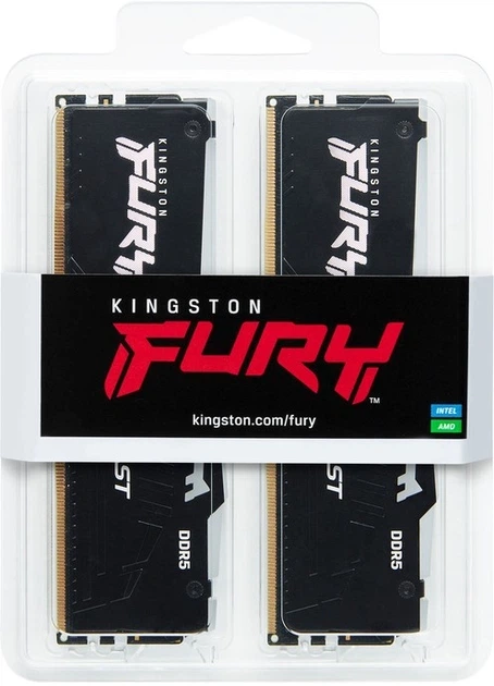 Оперативна памʼять Kingston FURY DDR5-5600 65536MB PC5-44800 (Kit of 2x32768) Beast RGB Black (KF556C40BBAK2-64) - изображение 7