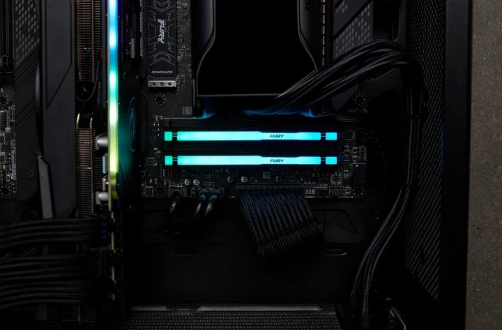 Оперативна памʼять Kingston FURY DDR5-5600 65536MB PC5-44800 (Kit of 2x32768) Beast RGB Black (KF556C40BBAK2-64) - изображение 11