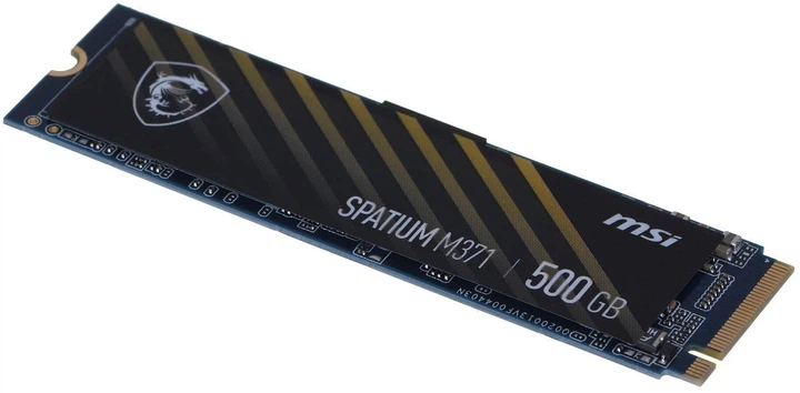 SSD диск MSI Spatium M371 500GB NVMe M.2 2280 PCIe 3.0 x4 3D NAND TLC (S78-440K160-P83) - Фото 3 SSD диск MSI Spatium M371 500GB NVMe M.2 2280 PCIe 3.0 x4 3D NAND TLC (S78-440K160-P83) - изображение 3