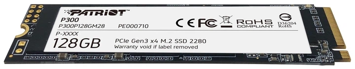 Накопичувач SSD 128GB Patriot P300 M.2 2280 PCIe 3.0 x4 NVMe TLC (P300P128GM28) - зображення 5