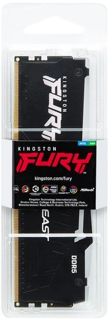 Оперативна пам'ять Kingston FURY DDR5-5200 8192MB PC5-41600 Beast RGB Black (KF552C40BBA-8) - зображення 5