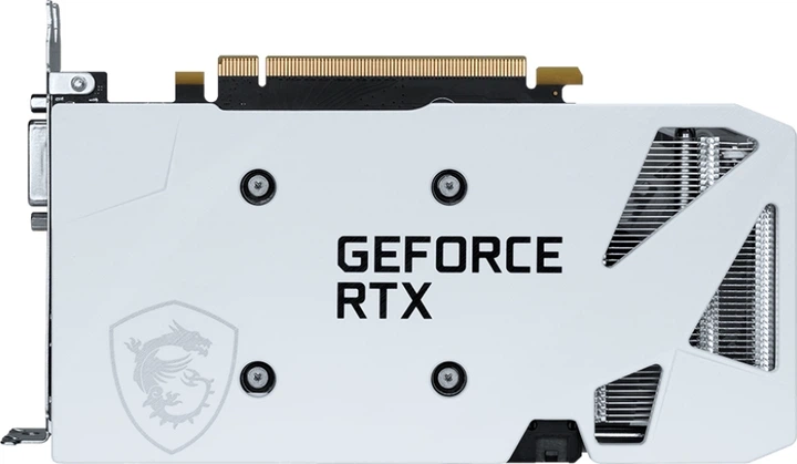 Відеокарта MSI PCI-Ex GeForce RTX 3050 Ventus 2X XS White 8G OC 8GB GDDR6 (128bit) (1807/14000) (HDMI, DisplayPort, DL-DVI-D) (RTX 3050 VENTUS 2X XS WHITE 8G OC) - Фото 4 Відеокарта MSI PCI-Ex GeForce RTX 3050 Ventus 2X XS White 8G OC 8GB GDDR6 (128bit) (1807/14000) (HDMI, DisplayPort, DL-DVI-D) (RTX 3050 VENTUS 2X XS WHITE 8G OC) - изображение 4