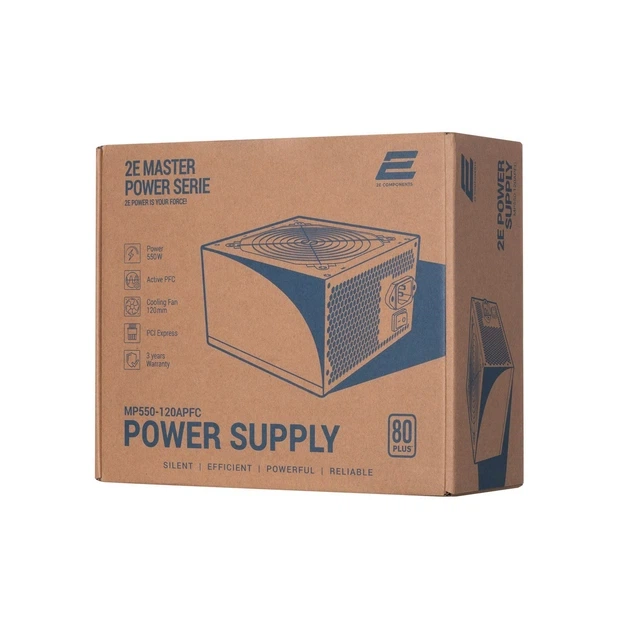 Блок живлення 2E MASTER POWER 550W (2E-MP550-120APFC) - Фото 8 Блок живлення 2E MASTER POWER 550W (2E-MP550-120APFC) - зображення 8