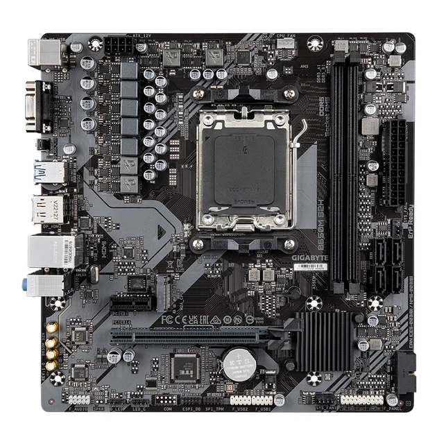 Материнська плата Gigabyte B650M S2H Socket AM5 - Фото 3 Материнська плата Gigabyte B650M S2H Socket AM5 - изображение 3
