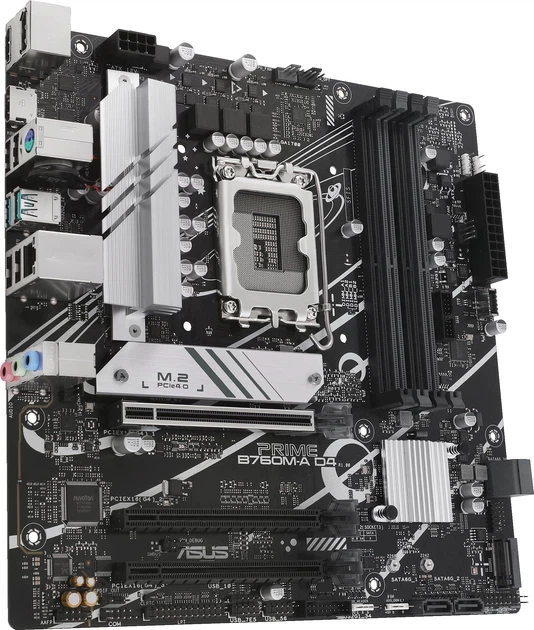 Материнська плата Asus PRIME B760M-A D4-CSM (s1700, Intel B760, PCI-Ex16) - зображення 3