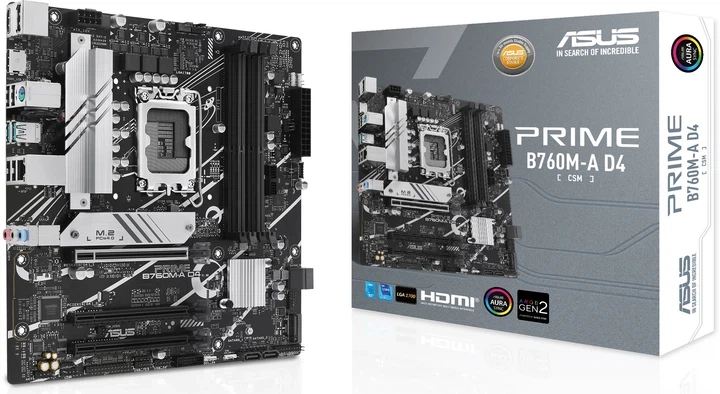 Материнська плата Asus PRIME B760M-A D4-CSM (s1700, Intel B760, PCI-Ex16) - зображення 6