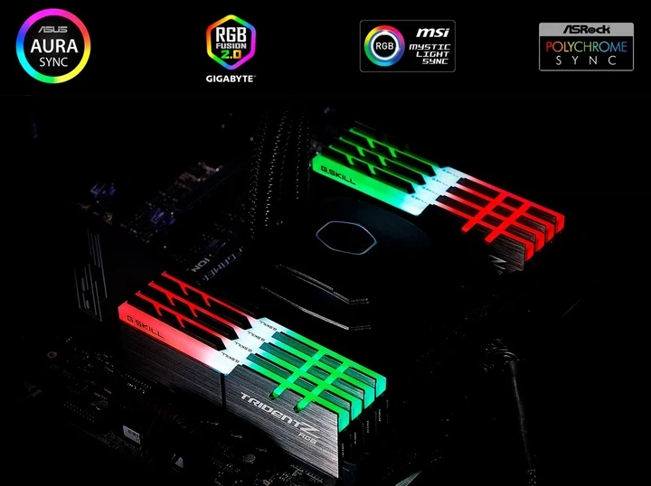 Модуль пам`ятi DDR4 2x16GB/3600 G.Skill Trident Z RGB (F4-3600C18D-32GTZR) - Фото 8 Модуль пам`ятi DDR4 2x16GB/3600 G.Skill Trident Z RGB (F4-3600C18D-32GTZR) - зображення 8