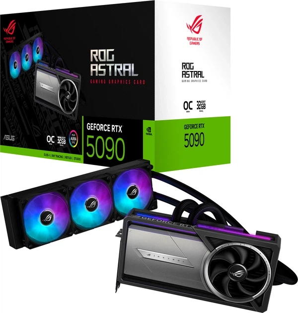 Відеокарта ASUS PCI-Ex GeForce RTX 5090 ROG Astral LC OC Edition 32GB GDDR7 (512bit) (2610/28000) (2 x HDMI, 3 x DisplayPort) (ROG-ASTRAL-LC-RTX5090-O32G-GAMING) - изображение 3