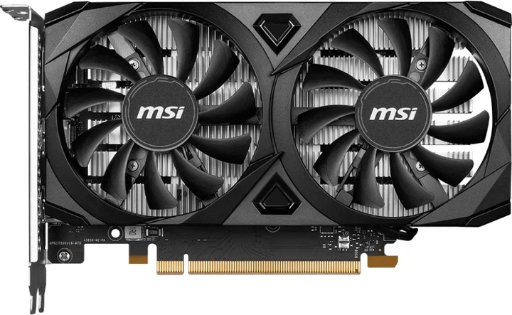 Відеокарта MSI PCI-Ex GeForce RTX 3050 Ventus 2X E 6G OC 6GB GDDR6 (96bit) (1492/14000) (2 x HDMI, DisplayPort) (GeForce RTX 3050 VENTUS 2X E 6G OC) - Фото 1 Відеокарта MSI PCI-Ex GeForce RTX 3050 Ventus 2X E 6G OC 6GB GDDR6 (96bit) (1492/14000) (2 x HDMI, DisplayPort) (GeForce RTX 3050 VENTUS 2X E 6G OC) - изображение 1