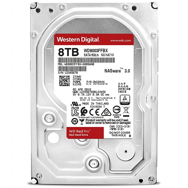 Жорсткий диск 3,5” 8TB WD Red Pro (WD8003FFBX) - Фото 1 Жорсткий диск 3,5” 8TB WD Red Pro (WD8003FFBX) - изображение 1