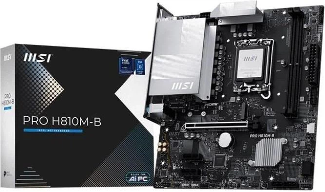 Материнська плата MSI PRO H810M-B - Фото 1 Материнська плата MSI PRO H810M-B - зображення 1