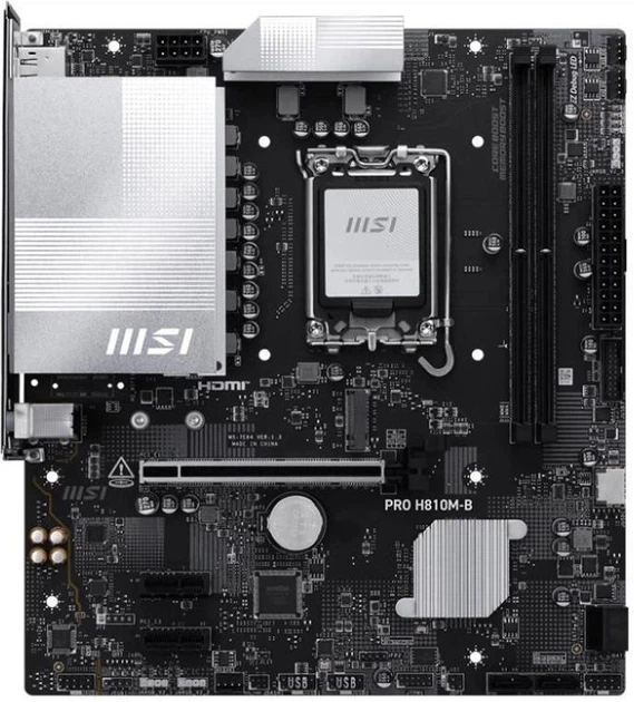 Материнська плата MSI PRO H810M-B - Фото 3 Материнська плата MSI PRO H810M-B - зображення 3