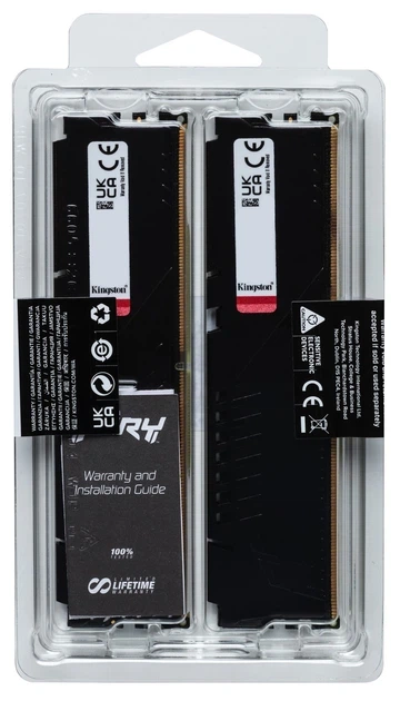 Оперативна пам'ять Kingston Fury DDR5-5600 16384MB PC5-44800 (Kit of 2x8192) Beast AM5 Black (KF556C36BBEK2-16) - изображение 7