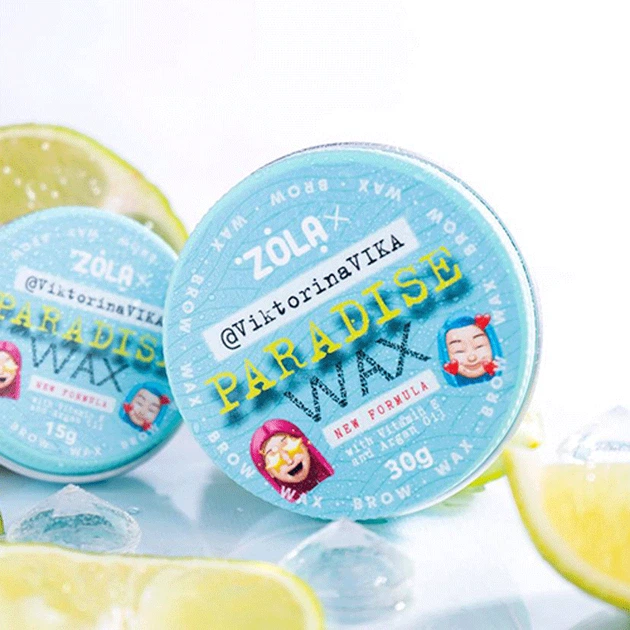 Віск для брів ZOLA Viktorina Vika Paradise Wax with Vitamin E and Argan Oil 30 гр - изображение 3