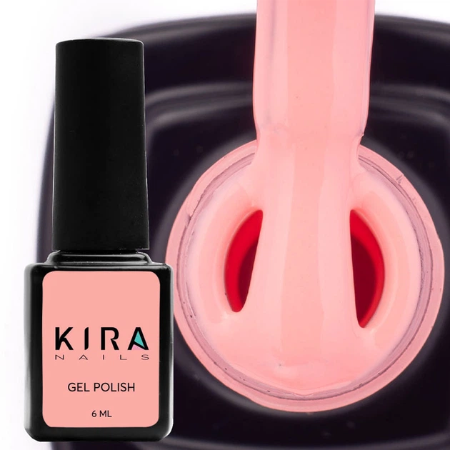 Гель-лак для нігтів Kira Nails №141 бежево-рожевий 6 мл - зображення 3