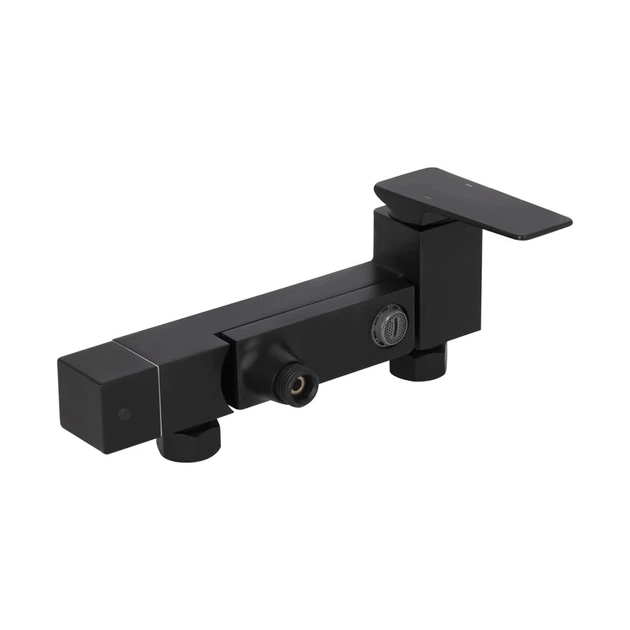 Душова система Qtap Gemini Matt Black на 3 споживачі з виливом для ванни чорна QT51103KNG - зображення 5