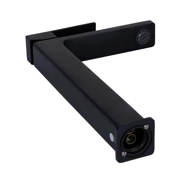 Комплект Qtap Tern 480×370 Matt Black: накладная раковина + смеситель Gemini Black + донный клапан PU03 + сифон - изображение 9