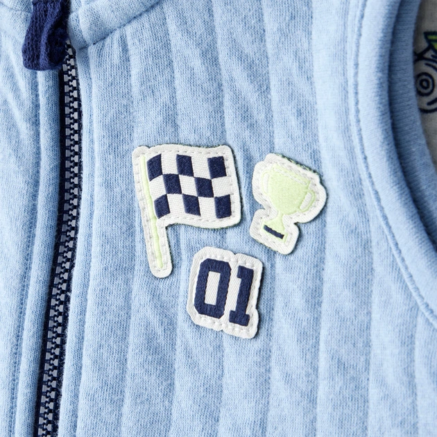 Комплект Carter's 3в1 боди, жилет, брюки для мальчика 72-76 см (1U066610_12M) - изображение 3