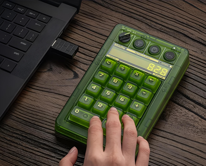 Механічна цифрова клавіатура 8BitDo Retro 18 з комбінованим підключенням, дисплеєм, калькулятором - Xbox Edition - зображення 2