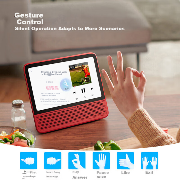 Навчальний пристрій Wae Tmall Genie Smart Screen CC10, 10-дюймовий великий дисплей із захистом для очей, велика модель, відеодзвінки з функцією спостереження, динамік, подарунок на день народження - зображення 9