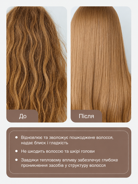 Электрическая термошапка Wenan "Leopard Thermal Cap" сушуар для масок и лечения волос, 2 режима, цвет леопардовый (220В / 50 Вт) - изображение 4