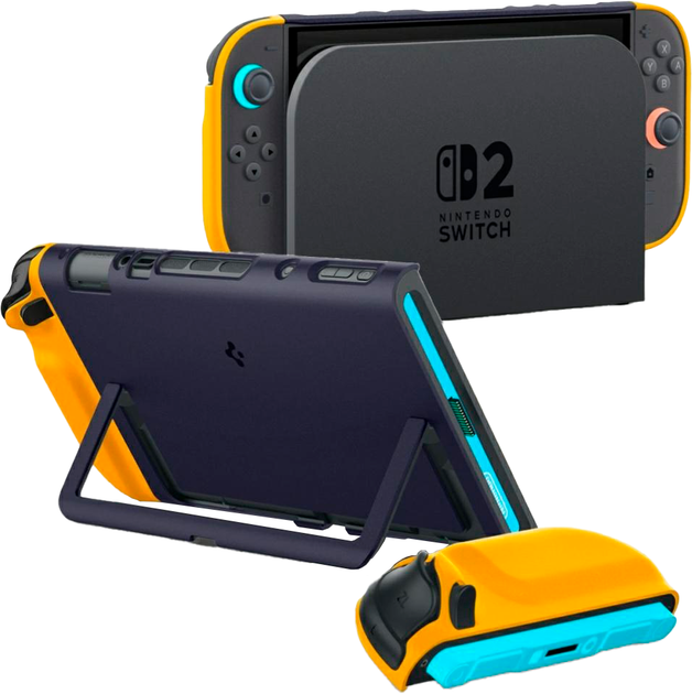 Etui Spigen Nano Pop do Nintendo Switch 2 Yellow-Blue (8800283313376) - Zdjęcie 1 Etui Spigen Nano Pop do Nintendo Switch 2 Yellow-Blue (8800283313376) - obraz 1