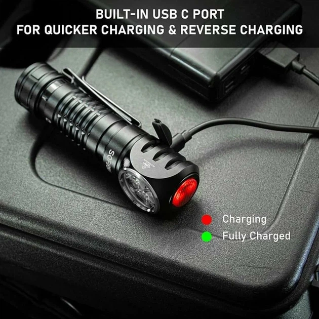 Фонарь налобный Sofirn HS41 SST20 6000-6500K + аккумулятор 21700 5000mah Black - Фото 6 Фонарь налобный Sofirn HS41 SST20 6000-6500K + аккумулятор 21700 5000mah Black - изображение 6