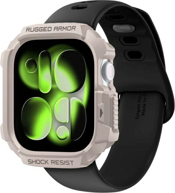 Etui Spigen Rugged Armor Pro do Apple Watch 10 / 11 42mm Beige (8800283316254) - Zdjęcie 5 Etui Spigen Rugged Armor Pro do Apple Watch 10 / 11 42mm Beige (8800283316254) - obraz 5