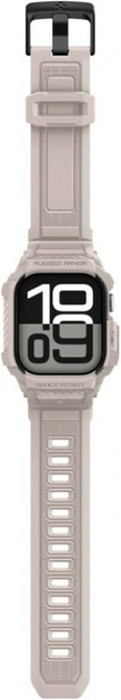 Pasek z etui Spigen Rugged Armor Pro V2 do Apple Watch 10 / 11 46mm Beige (8800283316384) - obraz 9