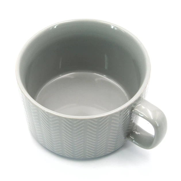 Кружка Milika BigMug Grey керамическая 700 мл (M0420-KLSP13-T307C) - Фото 2 Кружка Milika BigMug Grey керамическая 700 мл (M0420-KLSP13-T307C) - изображение 2
