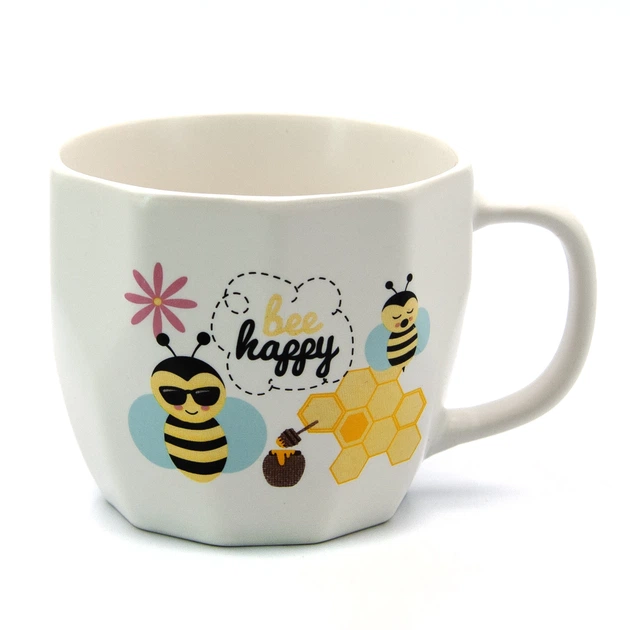 Кружка Milika MadBee White фарфоровая 350 мл (M0520-KLD9-S210A) - Фото 1 Кружка Milika MadBee White фарфоровая 350 мл (M0520-KLD9-S210A) - изображение 1