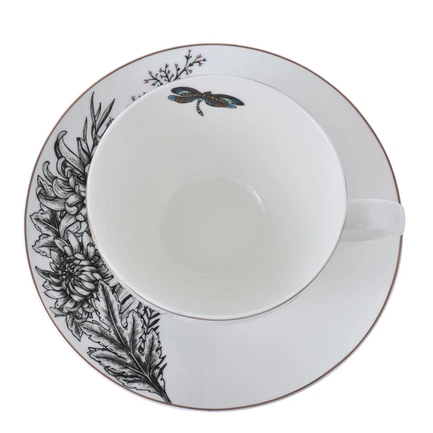 Чашка чайная с блюдцем Astera Charm Dragonfly 410 мл (A0530-CS410-A) - изображение 2