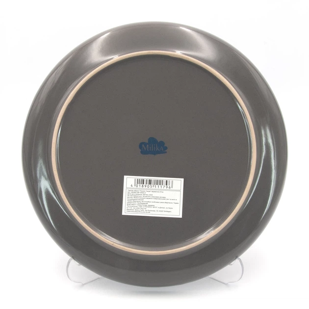 Тарелка обеденная Milika Favaris Taupe керамическая 27 см (M0480-28F-005A-D) - Фото 3 Тарелка обеденная Milika Favaris Taupe керамическая 27 см (M0480-28F-005A-D) - изображение 3