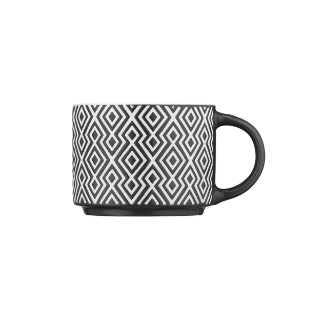 Чашка Ardesto Weaving F, 330мл, фарфор, бело-черный (AR3473F) - изображение 3