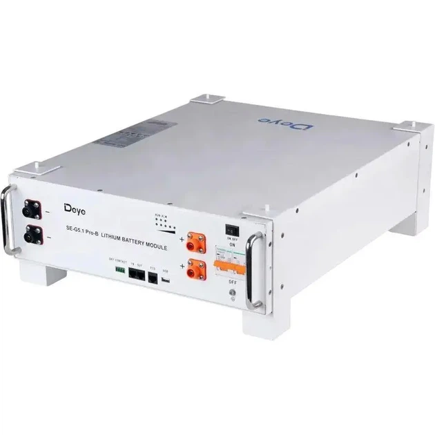 Система зберігання енергії Deye SUN-6K-SG05LP1-EU 6kW + 2 АКБ SE-G5.1 Pro-B 10.2 kWh (51.2V/100Ah/5120Wh) - зображення 5