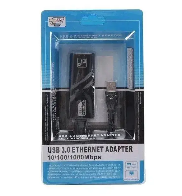 Сетевой адаптер USB 3.0 — Ethernet RJ45 Gigabit Lan 10/100/1000 Мбит/с - изображение 3